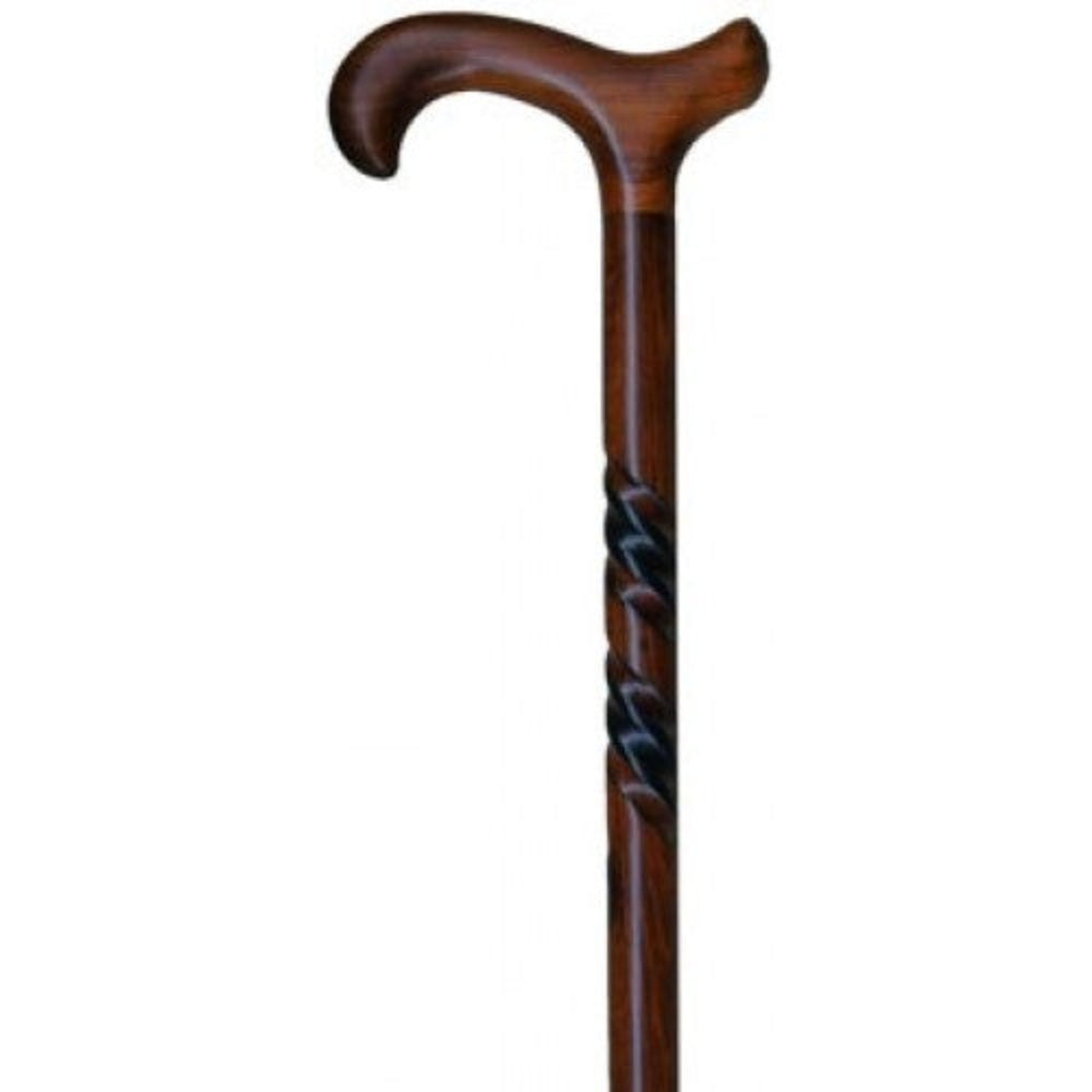 cherry stained spiral gastrock cane