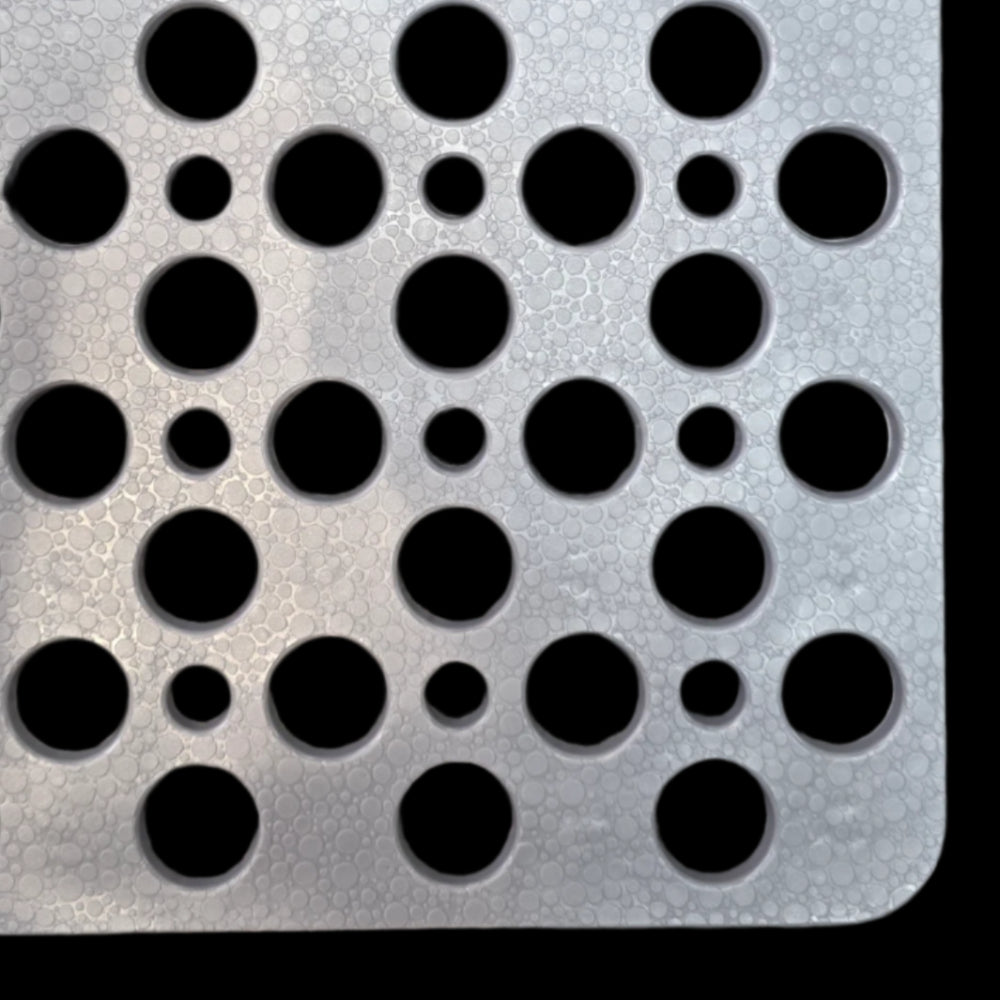 shower mat grey front