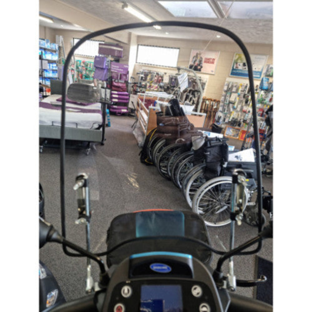 windshield on scooter inside