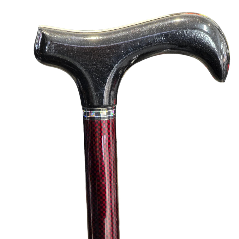 carbon red black