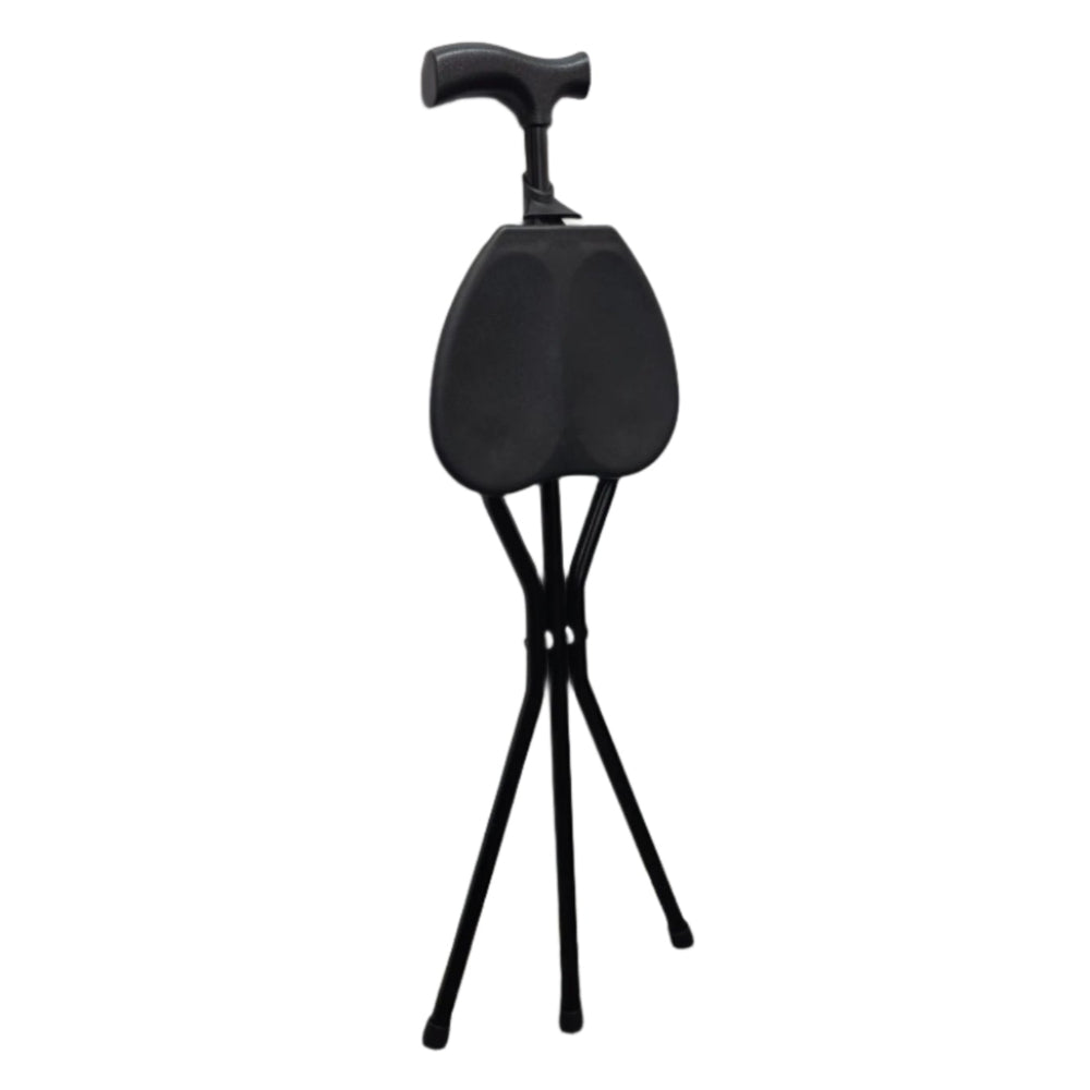 folding seat cane folded