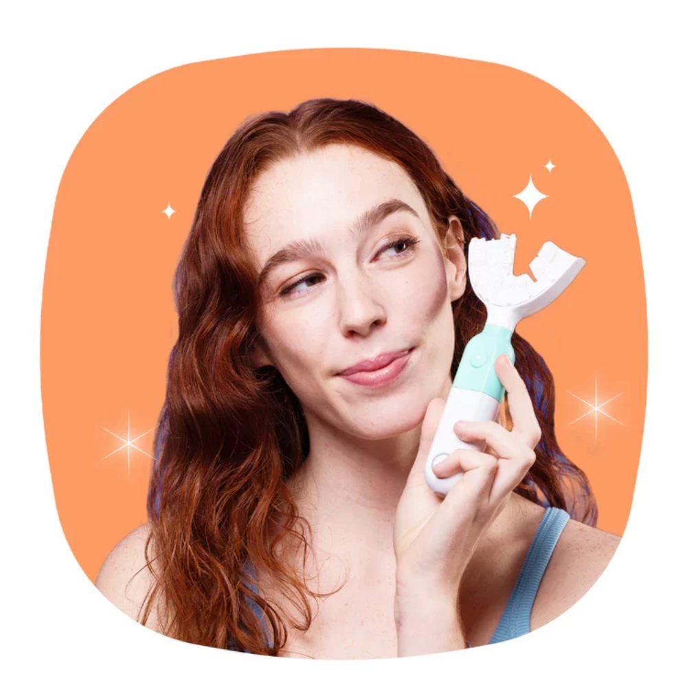 lady holding symplbrush