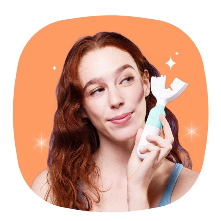 lady holding symplbrush