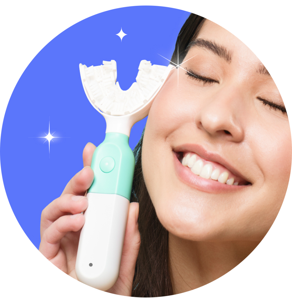 lady holding symplbrush